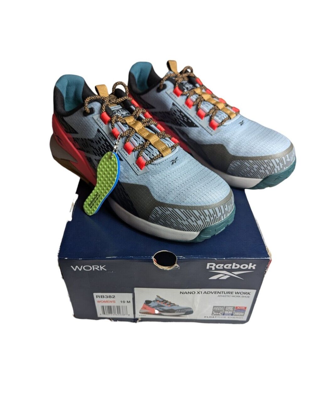 Reebok Womens Size 10 RB382 Nano X1 Adventure Safety Work Sneakers Shoes